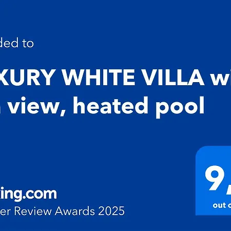 Luxury White With Sea View, Heated Pool