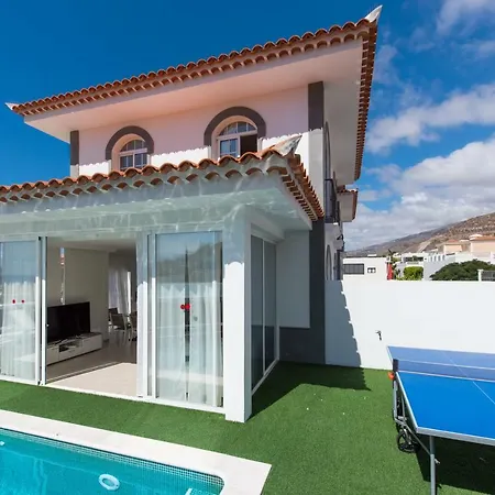 Luxury White With Sea View, Heated Pool Villa Costa Adeje (Tenerife)
