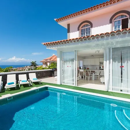 Luxury White With Sea View, Heated Pool Villa Costa Adeje (Tenerife)