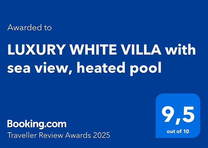 Luxury White With Sea View, Heated Pool